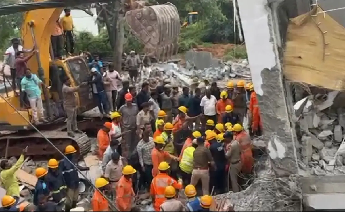 Bengaluru building collapse: There were around 20 people inside the building at the time of the collapse, said officials.