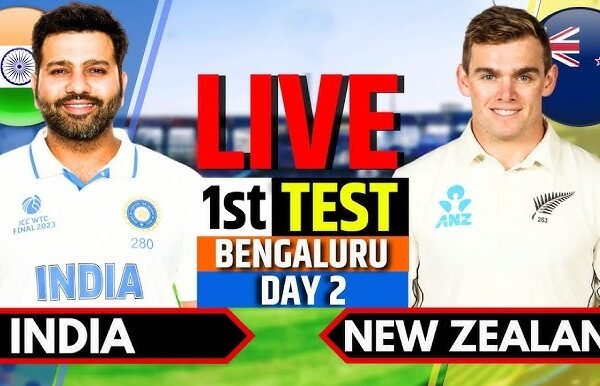 India vs New Zealand LIVE SCORE UPDATES, 1st Test Day 2: Visitors get a good start, NZ 82/1 at tea