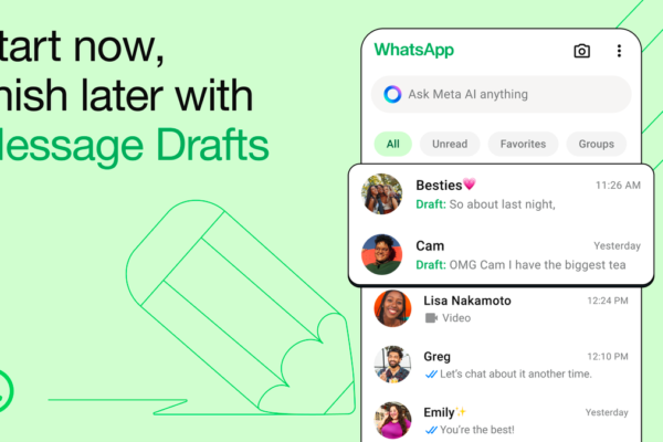 A new ‘Message Drafts’ feature on WhatsApp will save users’ partially written messages and move them up in priority